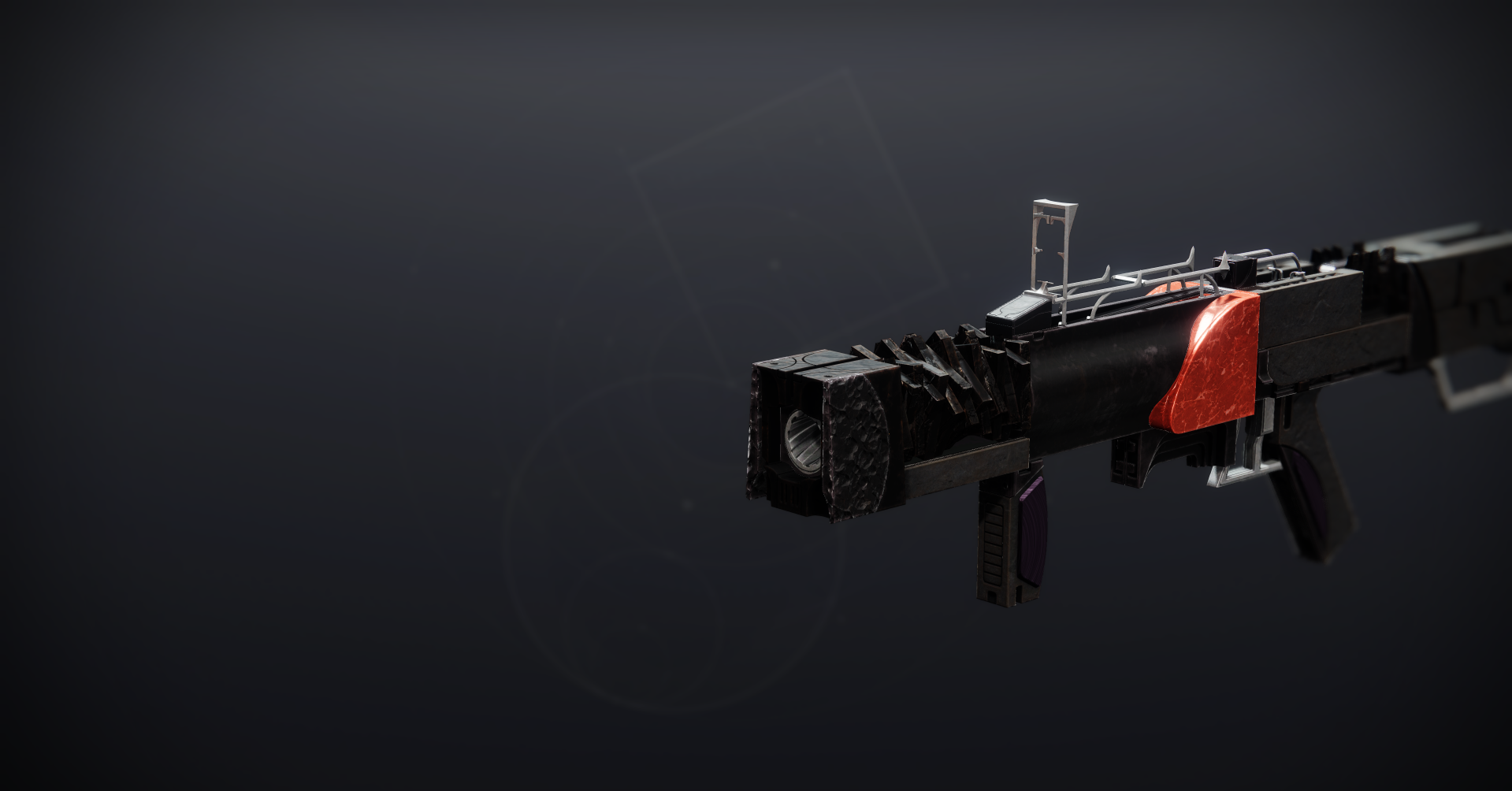 The Forbearance grenade launcher as seen in collections.