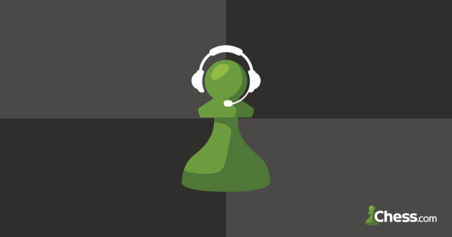 An image of a chess piece wearing headphones.