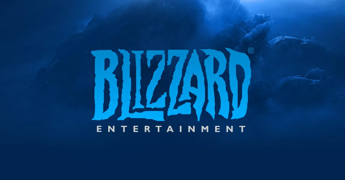 Blizzard logo on a blue background.