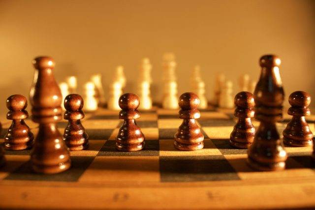 a chess board.