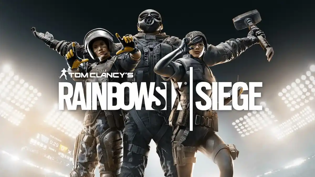 Rainbow Six Siege operators standing together, possibly preparing for combat.