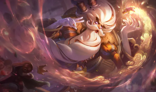 Zilean wielding sugary items in his sugar rush skin