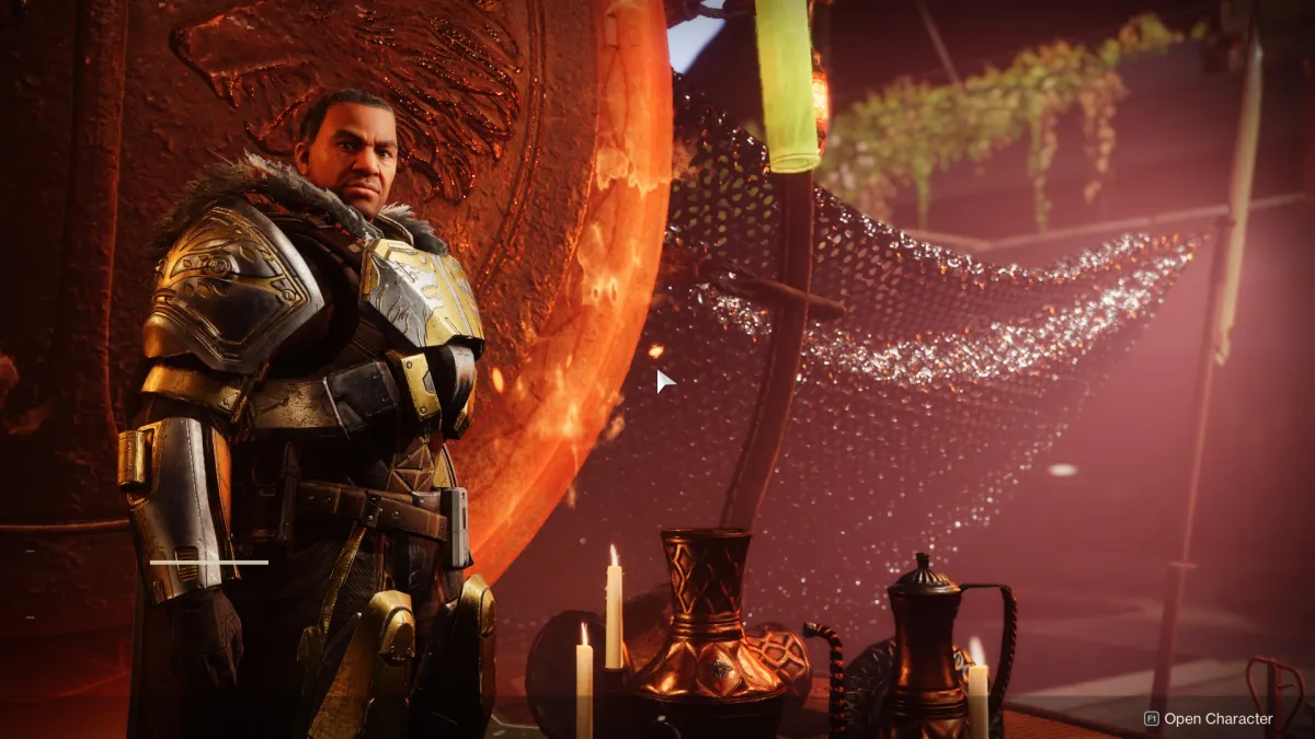Lord Saladin in his usual spot in the Tower for Iron Banner