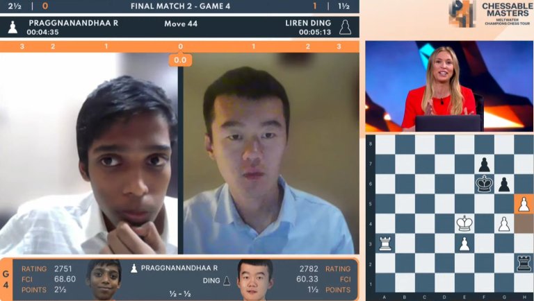 Chessable Masters Finals: Ding wins first set