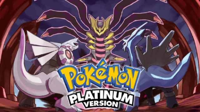 Pokemon Platinum Dialga and Palkia facing Giratina
