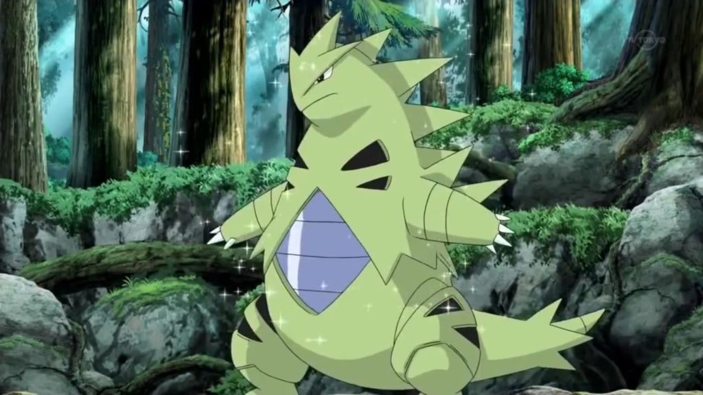 A picture of Tyranitar from Pokemon