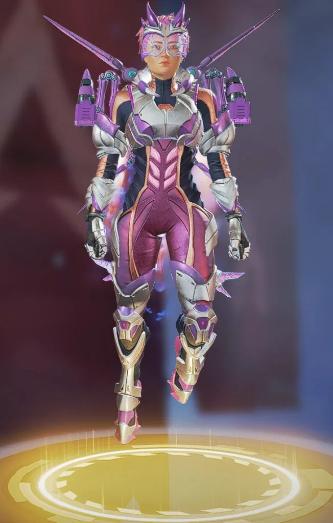 Valkyrie wears a purple bug-inspired skin.