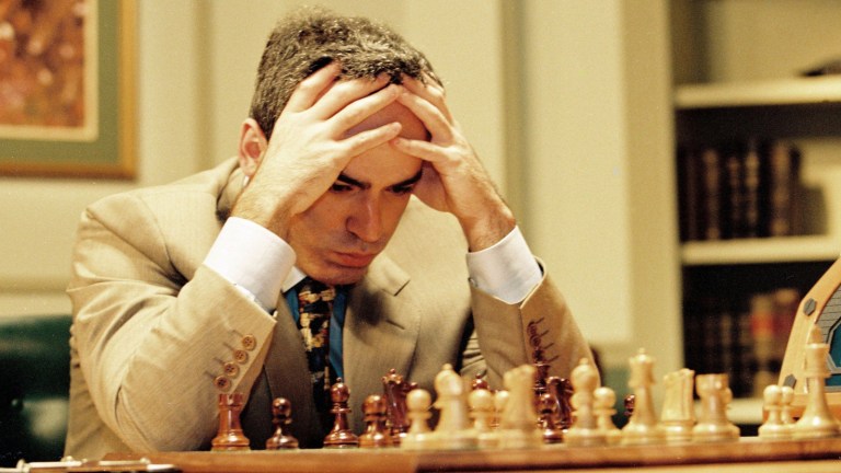 World chess champion Garry Kasparov (holder of the highest rating in the  history of chess