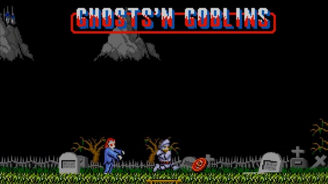 Title screen of Ghosts ‘n Goblins (1985)