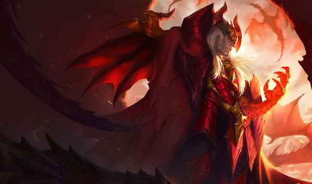 Dragon Swain with wings showing off his hand.