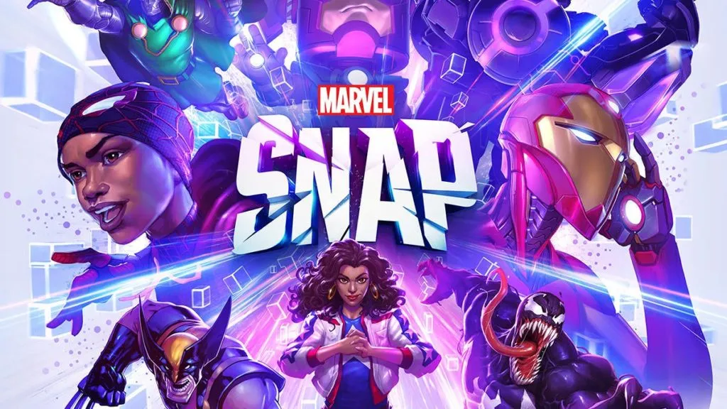 A cast of characters from Marvel Snap.