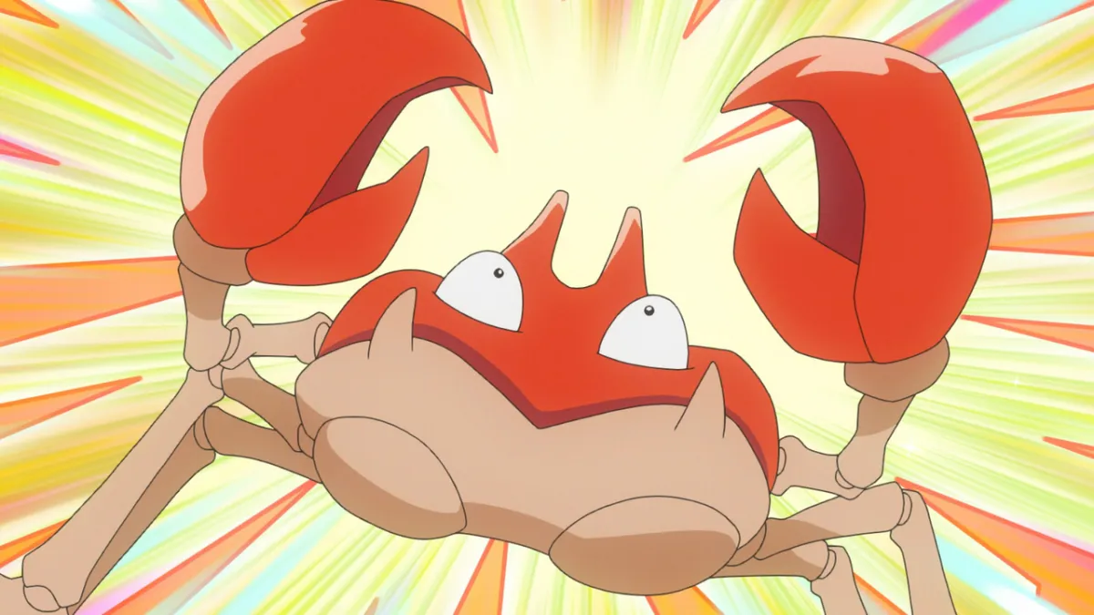 The Pokémon Krabby.
