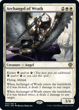 Archangel of Wrath ready for combat in the sky