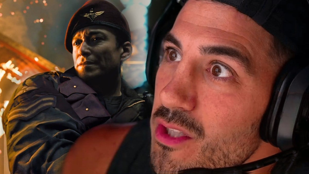 NICKMERCS stares past General from Call of Duty game