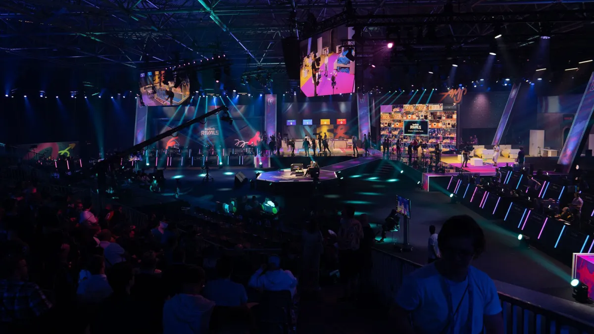 The Twitch Rivals stage at TwitchCon Amsterdam 2022.