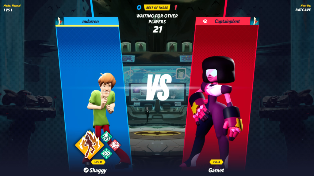 Shaggy vs Garnet screen - MultiVersus