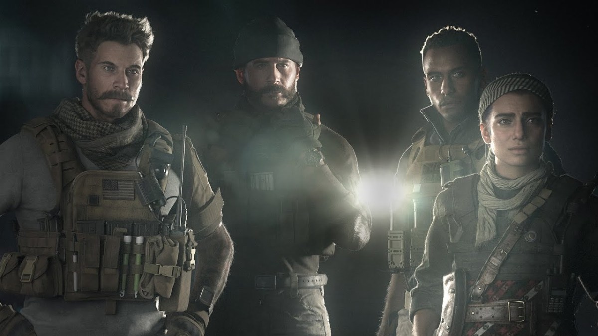 Captain Price and other notable CoD characters standing together.