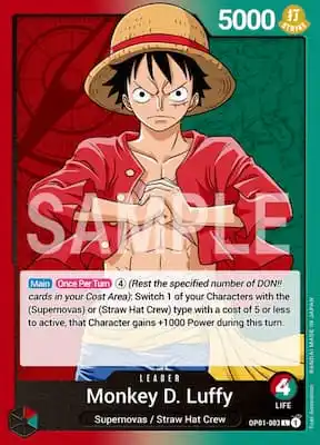 Это все карты лидеров в One Piece Card Game.