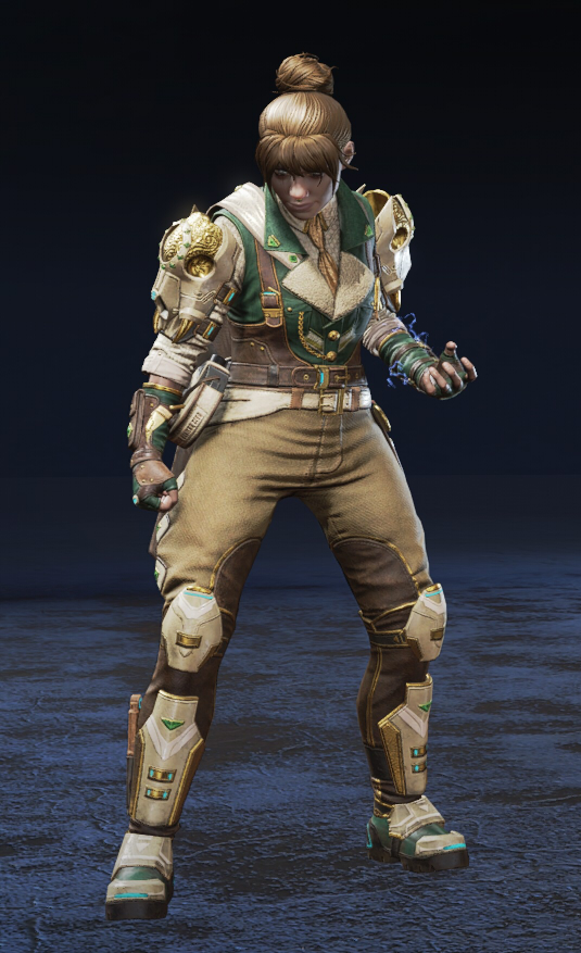 A brown and gold safari skin for Wraith.
