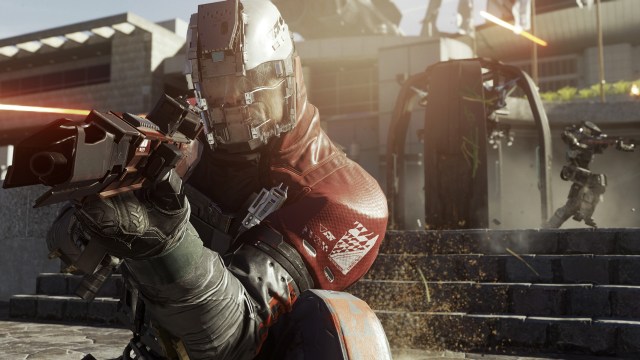 Call of Duty: Infinite Warfare soldier fires a laser