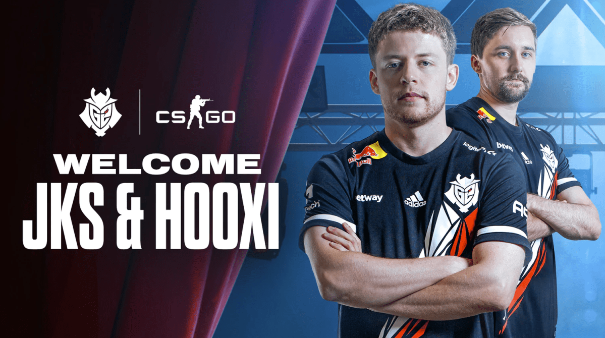A JKS and Hooxi welcome slide for G2