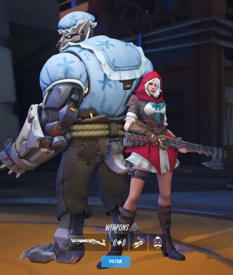 Ashe wears a Little Red Riding Hood-inspired skin.