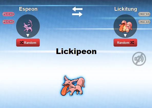 A fusion of Espeon and Lickitung.
