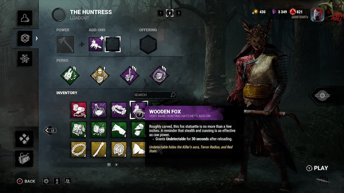 a generator build for huntress in dbd