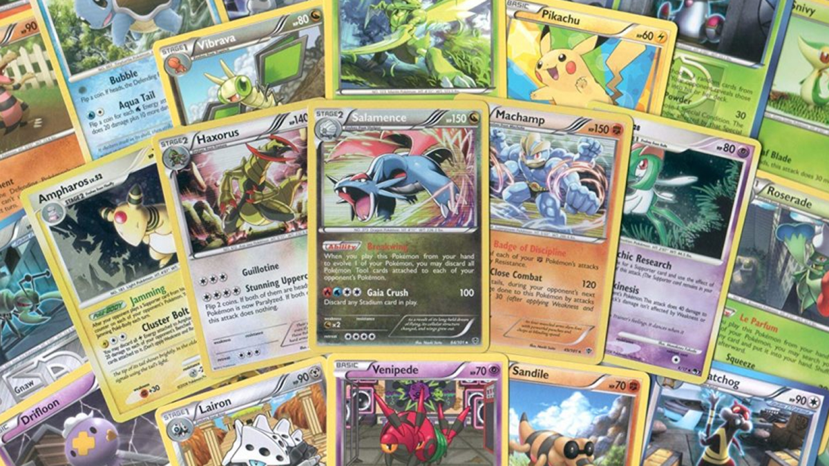 Collage of Pokémon TCG cards