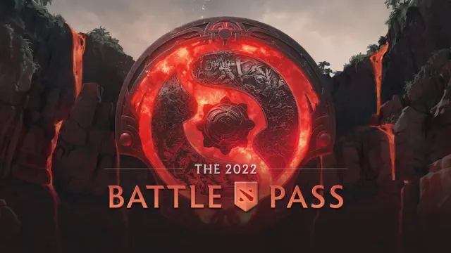 Valve's previous Dota 2 Battle Pass promotional image.