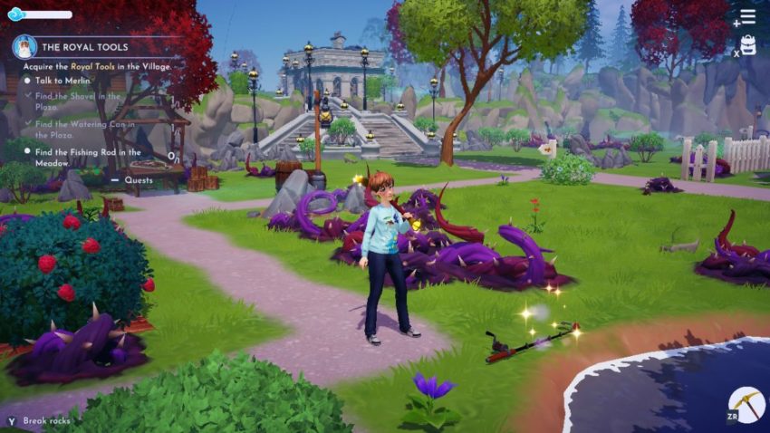 Where is the Fishing Rod, Pickaxe, Shovel, and Watering Can in Disney  Dreamlight Valley? - Dot Esports