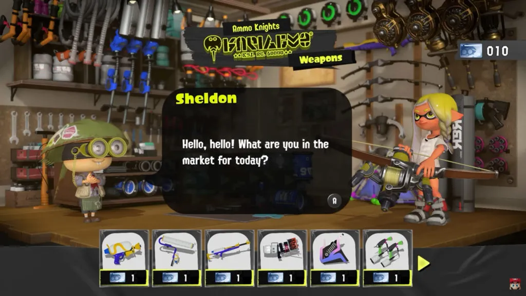 Sheldon stands in the inside of Ammo Knights.
