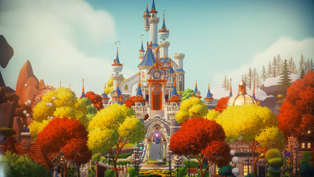 The main castle or Plaza in Diney's Dreamlight Valley