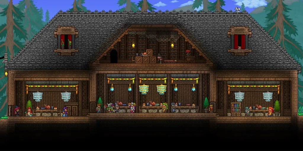 Image of a house in Terraria