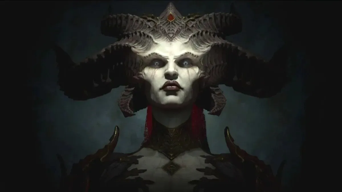 Diablo 4 antagonist Lilith staring straight ahead.