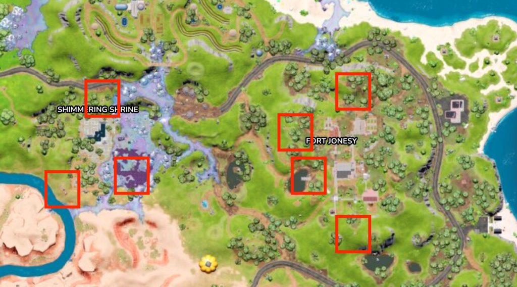 All D-Launcher locations in Fortnite Chapter 3, season 4