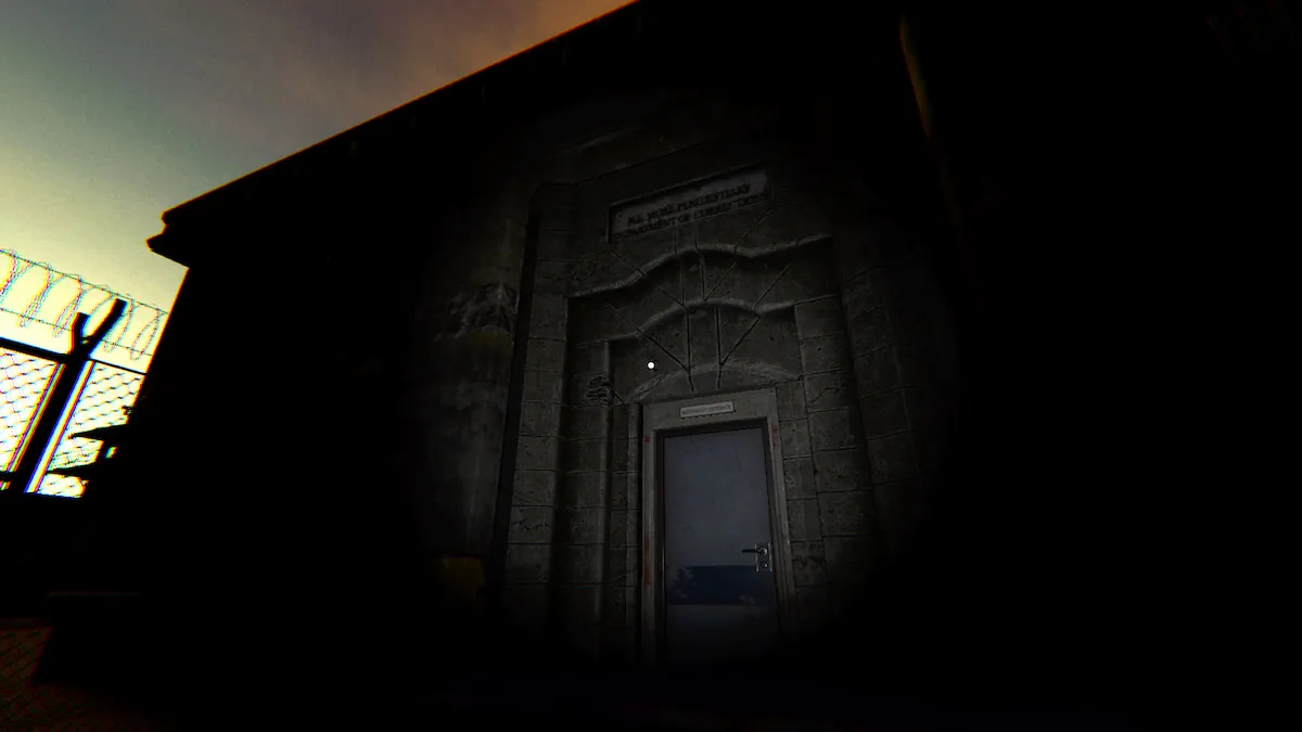 The front of the Prison map in Phasmophobia.