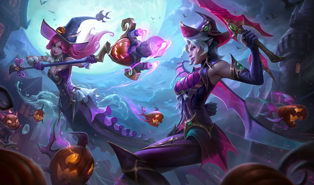 Bewitching Fiora is a Halloween skin from 2021. Fiora is one of the best carry champions for League of Legends in URF.