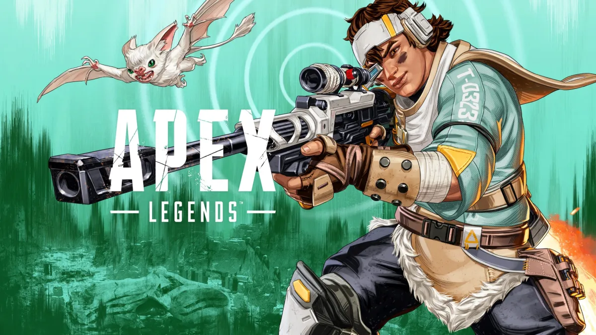Apex Legends champion Vantage as she appears in official promo art for the game.