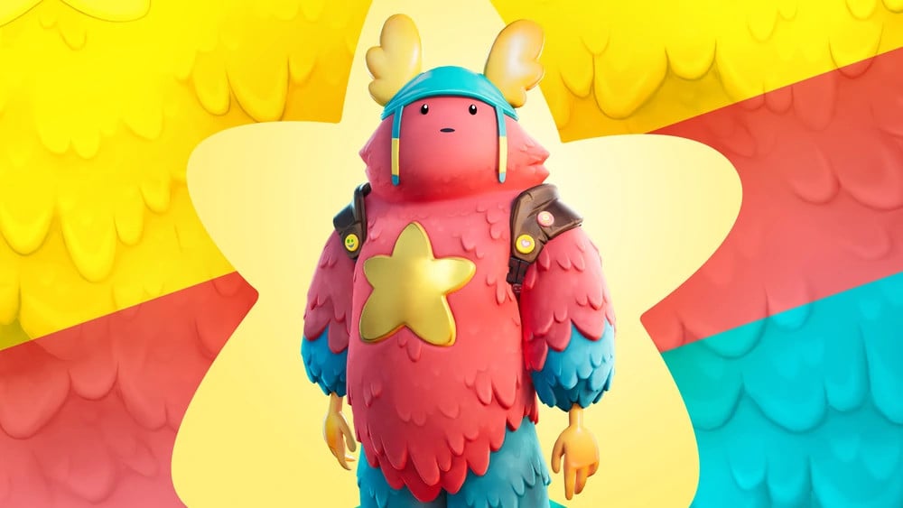 A promotional image from Fortnite showing guff as his fluffy self