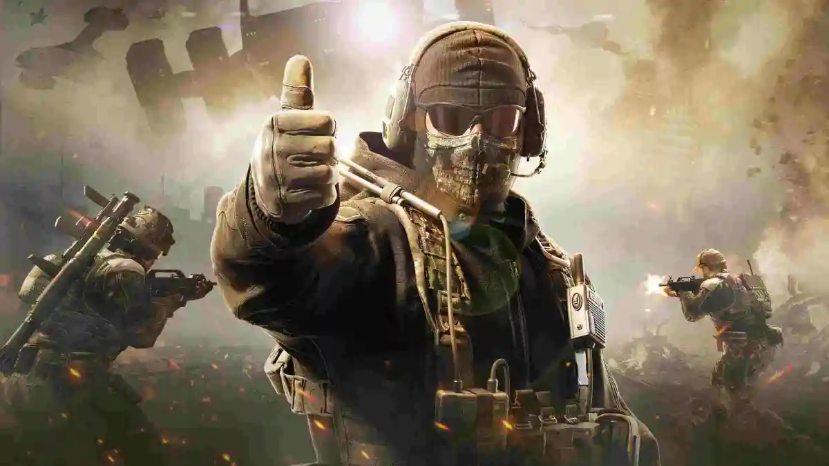 A Call of Duty operator giving a thumbs up.