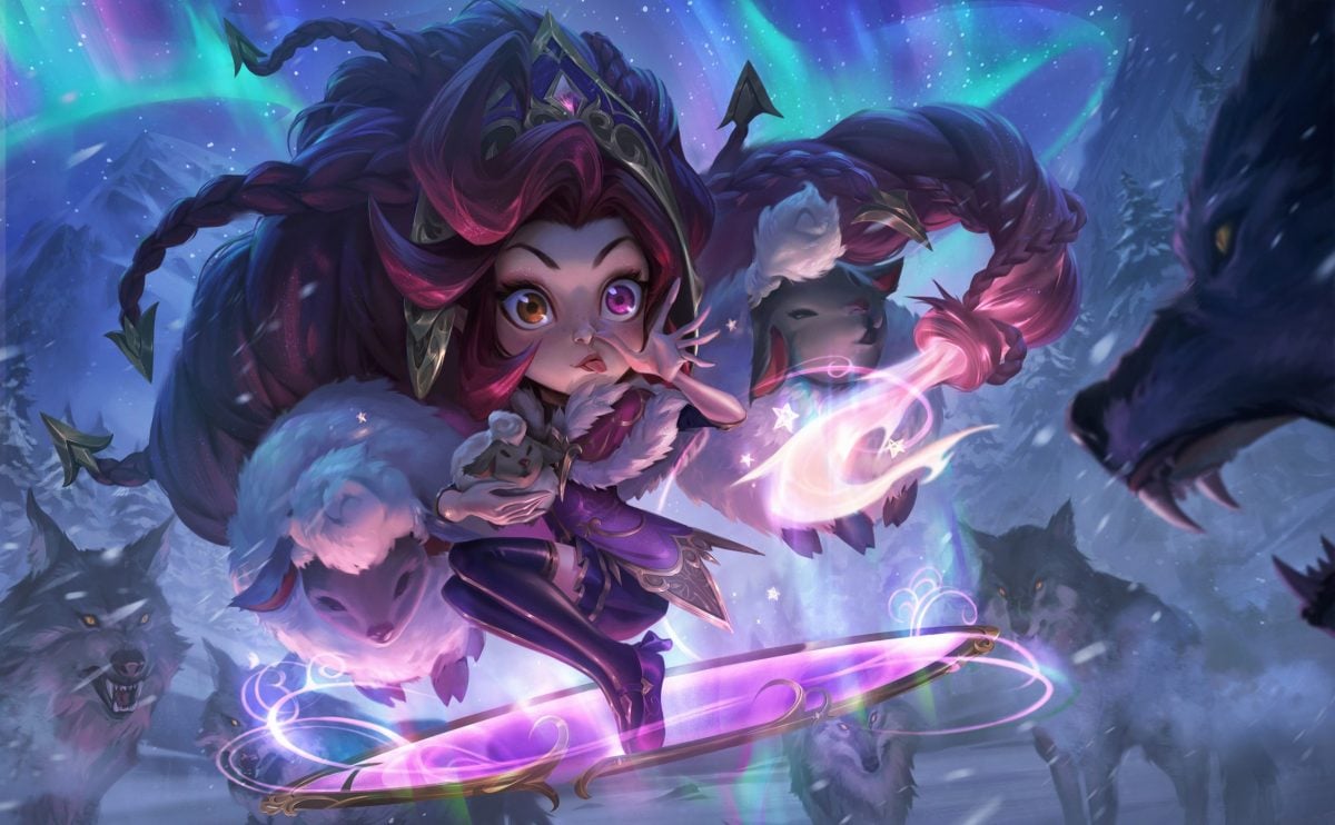Winterblessed Zoe, a new League skin for Winter 2022
