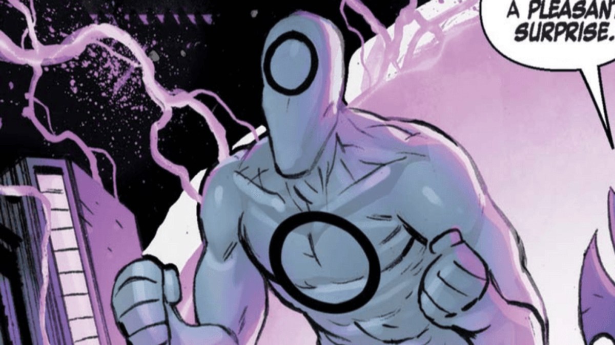 Zero shown in a panel in a Marvel comic.
