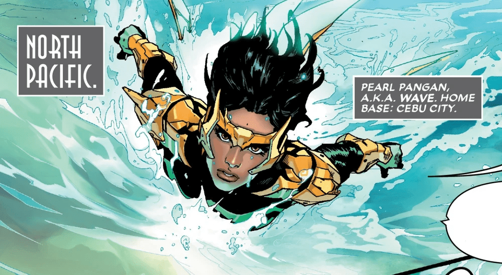 Pearl Pangan, AKA Wave, in Marvel Comics.