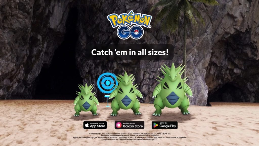 Pokémon Go Sizes