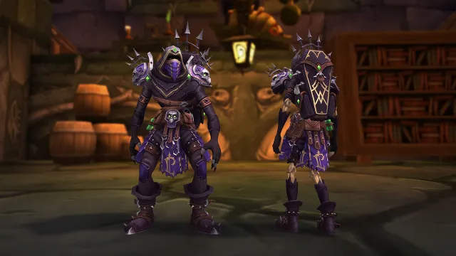 Two Undead standing and wearing Heritage Armor