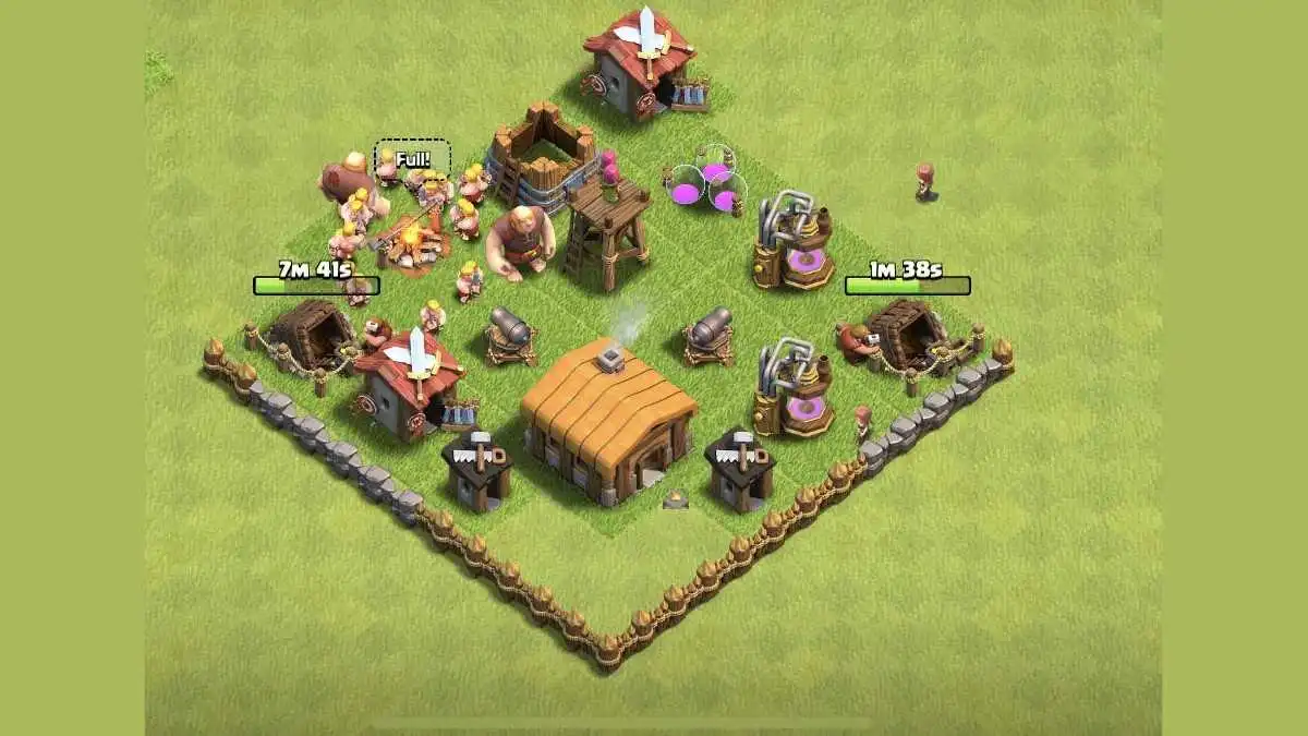 Town Hall 4] TH4 Fun Progress base - F capital latter [With Link] [11-2019]  - Hybrid Base - Clash of Clans | Clasher.us