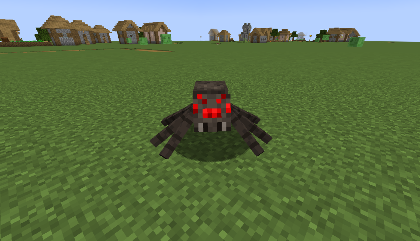 how to draw a minecraft spider