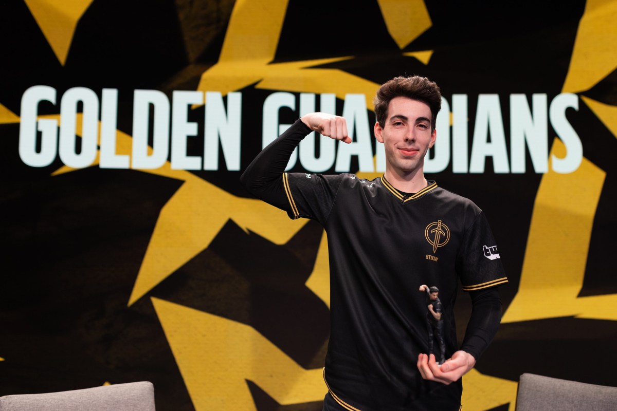 Stixxay poses after winning the Player of the Week award.