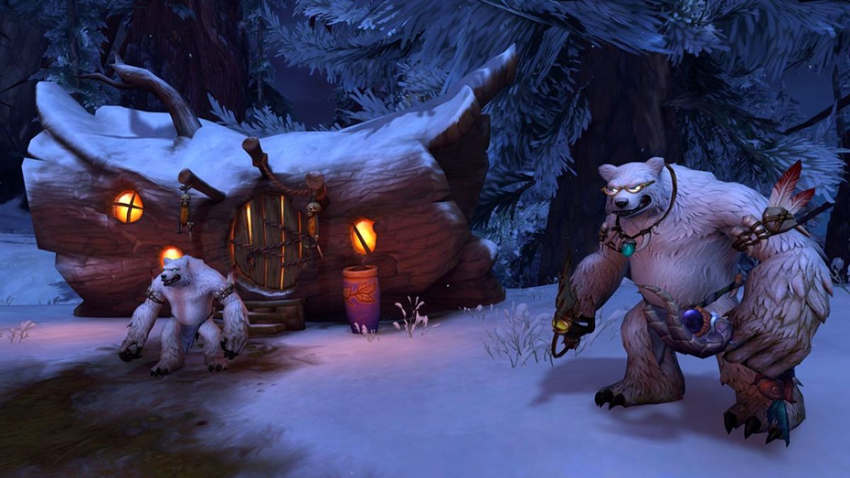 An in-game image of Furbolgs in the Azure Span in WoW Dragonflight.